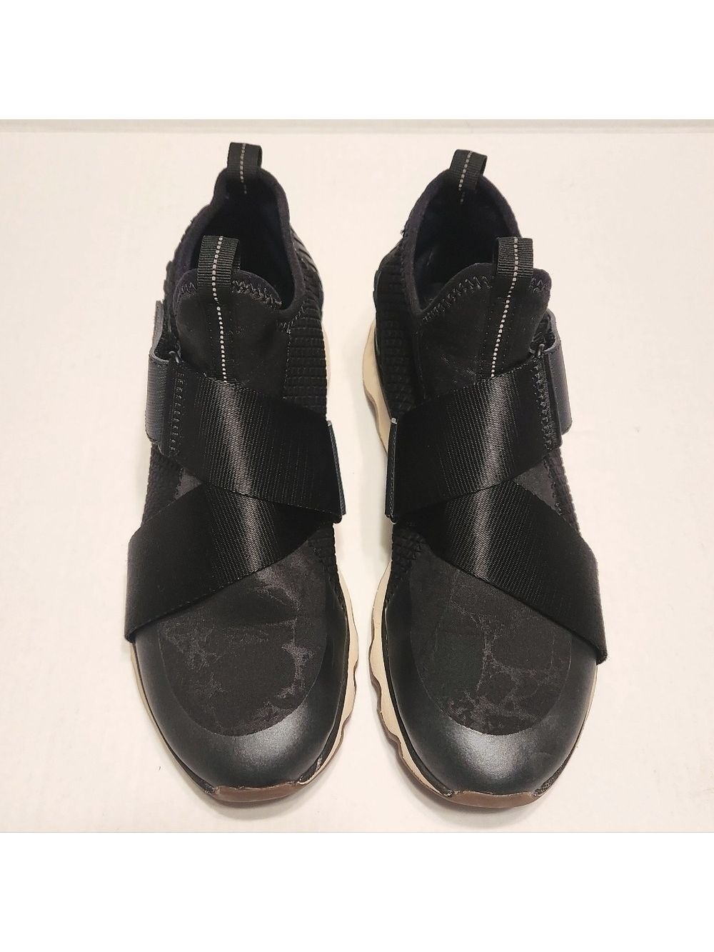 Sorel Kinetic Black Slip On Sneakers Size 7 - Picture 4 of 11